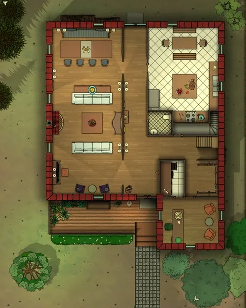 Family House - Ground Floor - Spring - Day