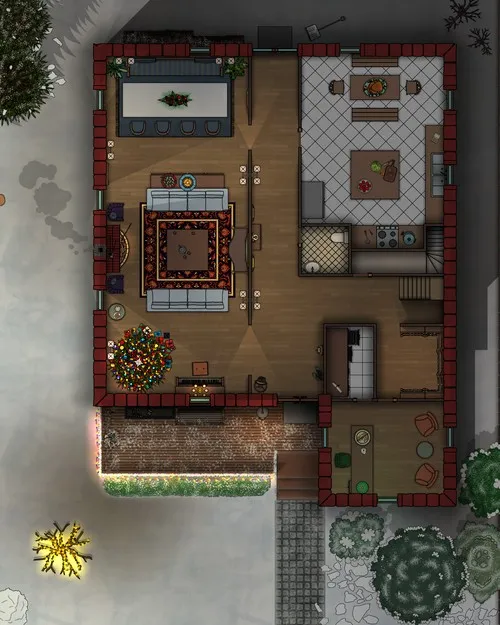 Family House - Ground Floor - Winter - Day