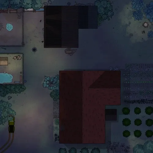 Farmhouse - Roof - Night