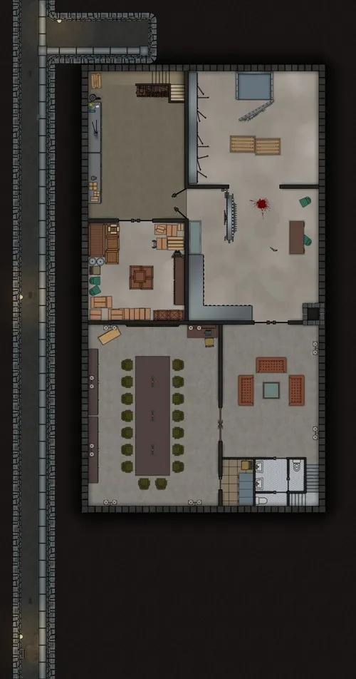 First National Bank - Basement - Splatter