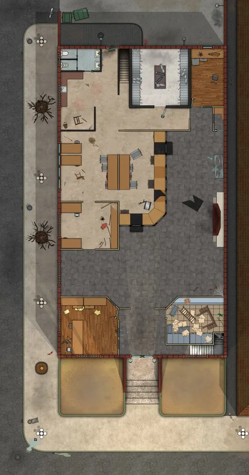 First National Bank - Ground Floor - Abandoned - Day