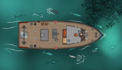 Fishing Boat - Deck 1 - Dolphins