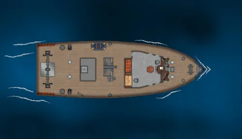 Fishing Boat - Deck 2 - Sea