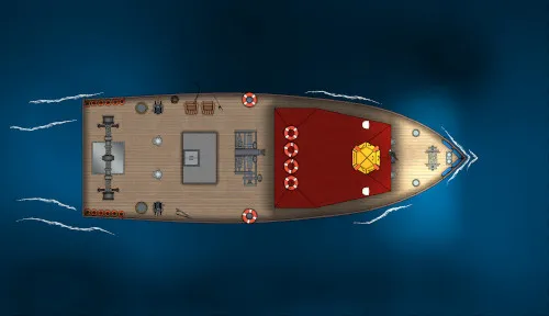 Fishing Boat - Top 1 - Plain Sea