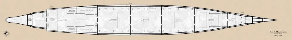 Floor Plan - Orlop Deck - Lower Level
