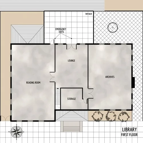 French Hill Library - First Floor - Floor Plan