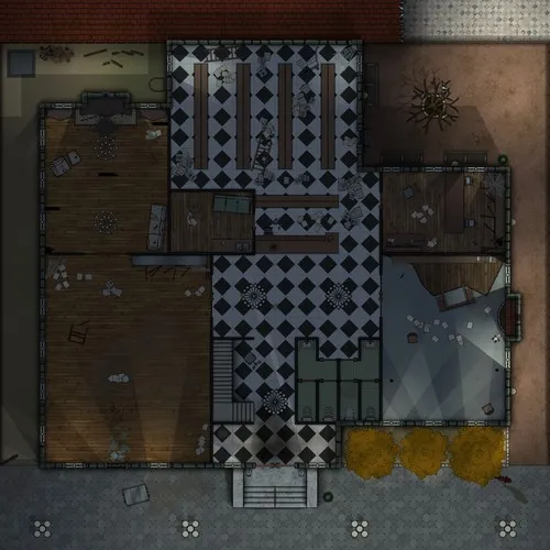 French Hill Library - Ground Floor - Abandoned - Night