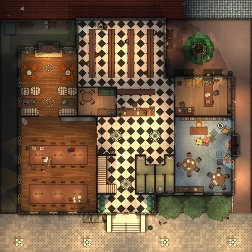 French Hill Library - Ground Floor - Night
