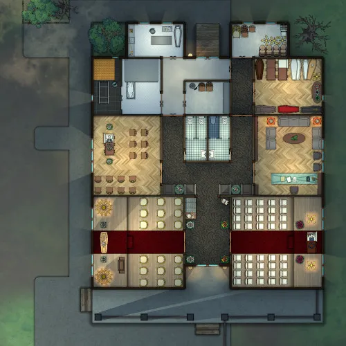 Funeral Home - Crematory - Night