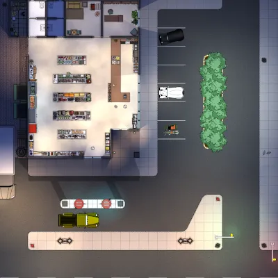 Gas Station - Ground Floor - Night