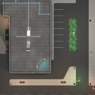 Gas Station - Roof - Day - No Vehicles