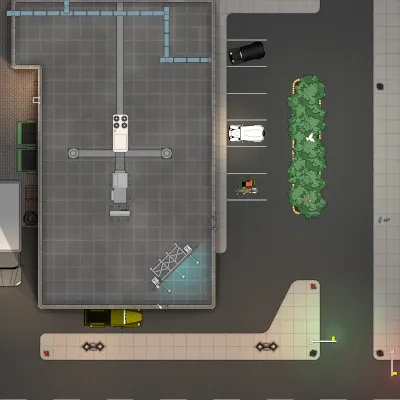 Gas Station - Roof - Day