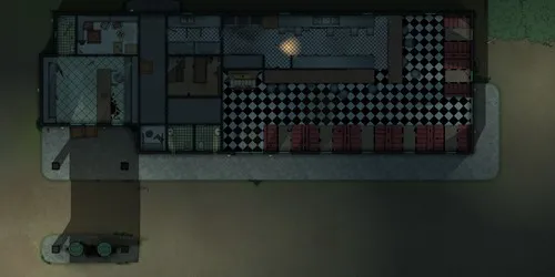 Gas Station With Diner - Abandoned - Night