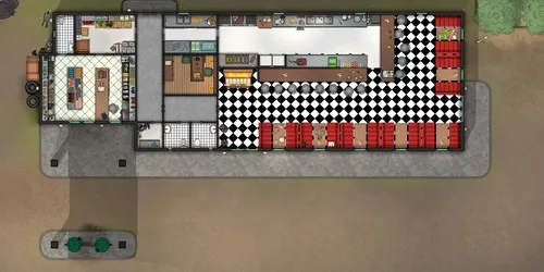 Gas Station With Diner - Day