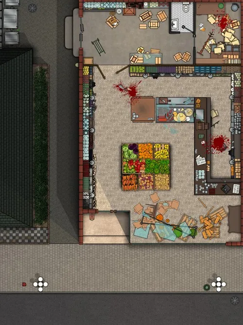 Grocery Store - Splatter - Day