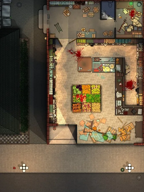 Grocery Store - Splatter - Night