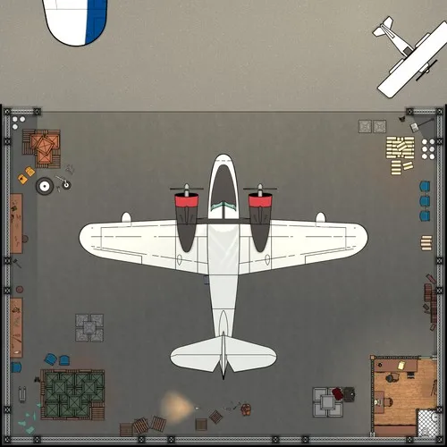 Grumman G 21 Goose - Exterior - Hangar - Day