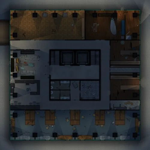 Hpl Tower Bull Bear Boulevard Brokerage - Abandoned - Night