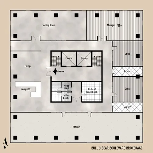 Hpl Tower Bull Bear Boulevard Brokerage - Floor Plan