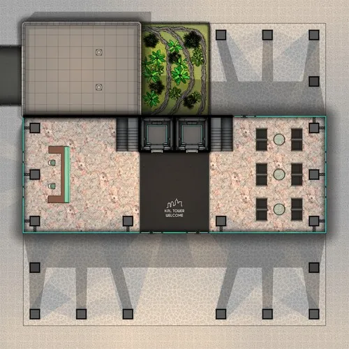 H.P.L. Tower - Ground Floor - Day