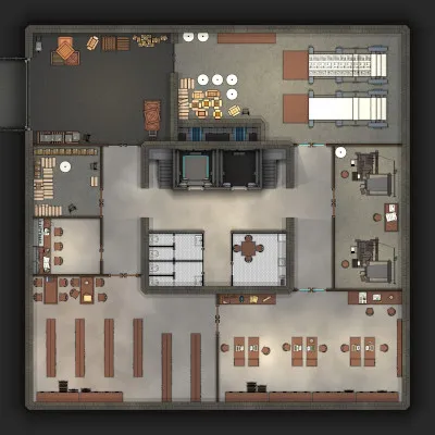 H.P.L. Tower Newspaper Offices - Basement