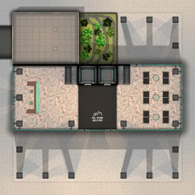 H.P.L. Tower Newspaper Offices - Ground Floor - Day