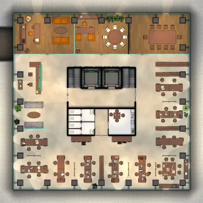 H.P.L. Tower Newspaper Offices Offices Floor - Day