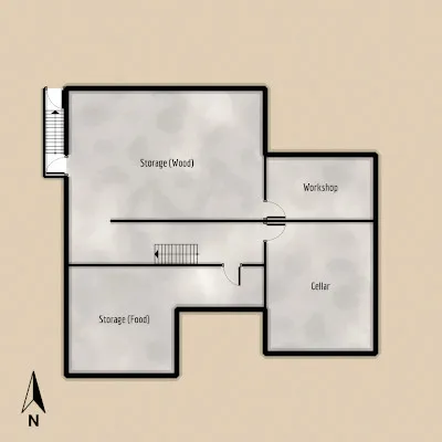 Haunted House - Basement - Floor Plan
