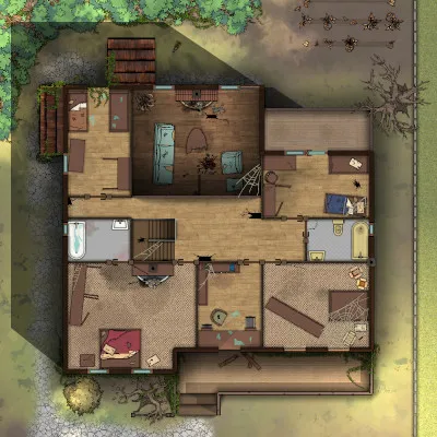 Haunted House - First Floor - Abandoned - Day