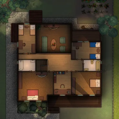 Haunted House - First Floor - Night