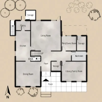 Haunted House - Ground Floor - Floor Plan