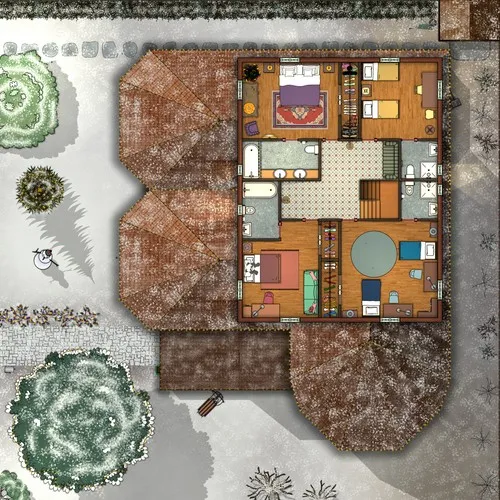 Herber House - First Floor - Christmas - Day