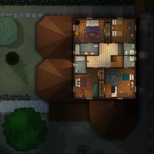 Herber House - First Floor - Night