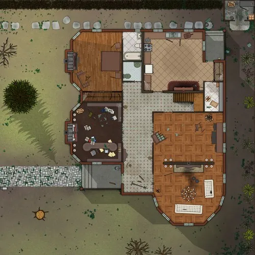 Herber House - Ground Floor - Abandoned - Day