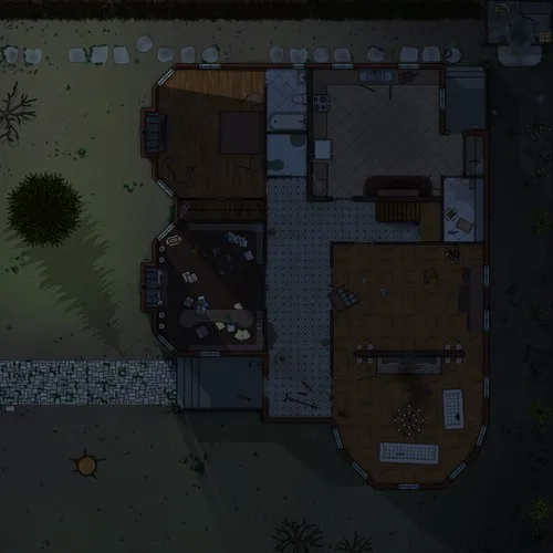 Herber House - Ground Floor - Abandoned - Night