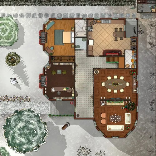 Herber House - Ground Floor - Christmas - Day