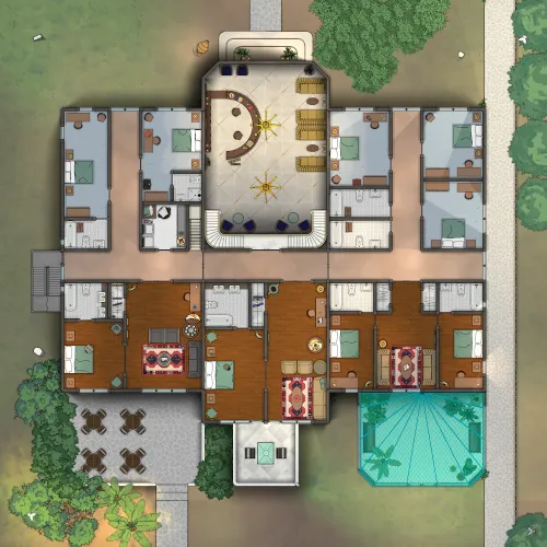 Belle Époque Hotel - First Floor - Day