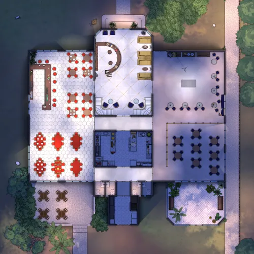 Belle Époque Hotel - Ground Floor - Auction - Night