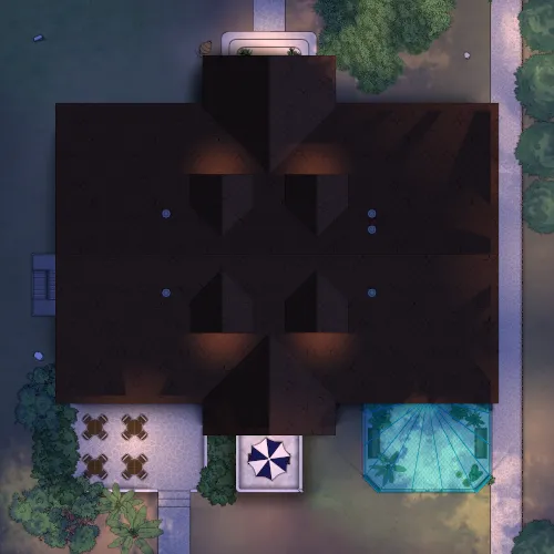 Belle Époque Hotel - Roof - Night