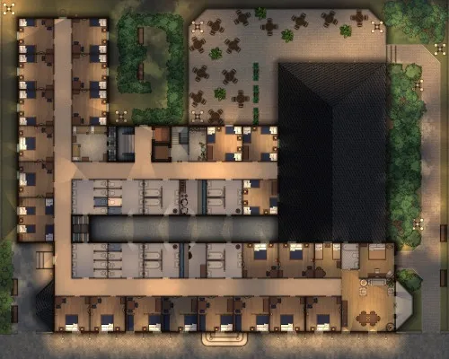 Hotel - Typical Floor - Night