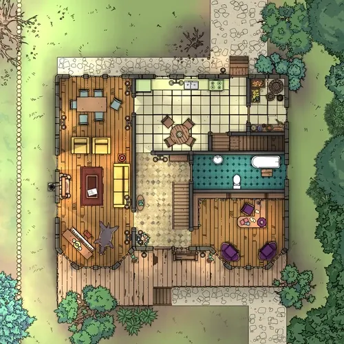 House With Cellar - Ground Floor - Day