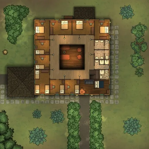 Hunters Lodge - First Floor - Spring - Day