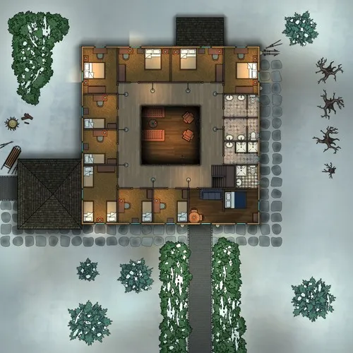 Hunters Lodge - First Floor - Winter - Day