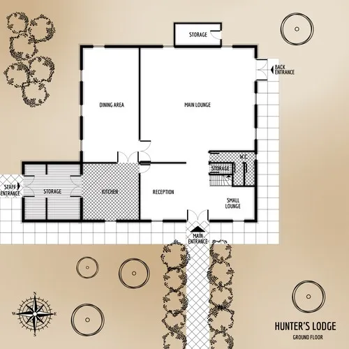 Hunters Lodge - Ground Floor - Floor Plan