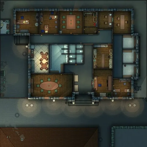 Innsmouth Police Station - Night