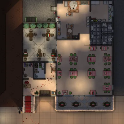 Italian Restaurant - Ground Floor - After Crime
