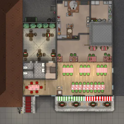 Italian Restaurant - Mezzanine - Day