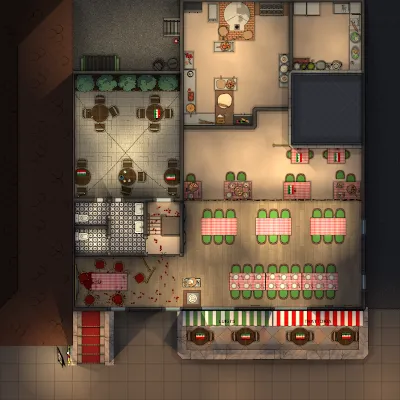 Italian Restaurant - Mezzanine - Splatter