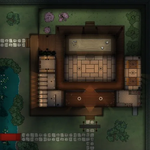 Japanese Dojo - Night
