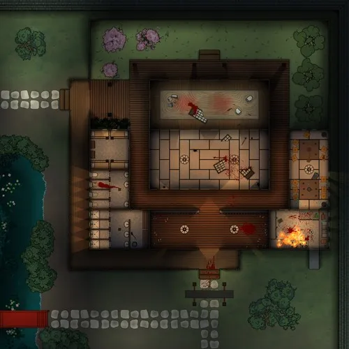 Japanese Dojo - Splatter